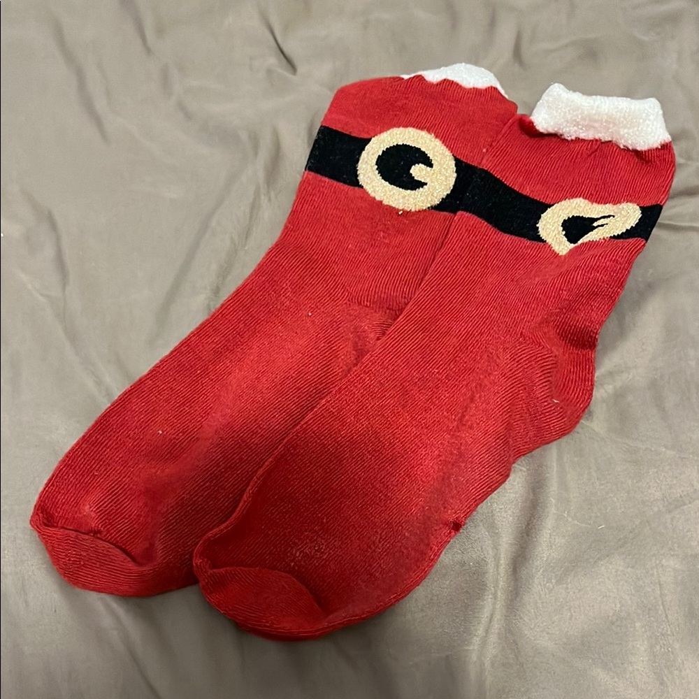 Red Santa Socks